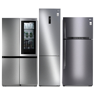 LG refrigerator combination 3d model