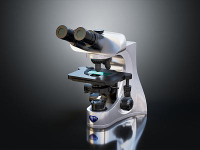 Modern microscope magnifying glass experimental equipment model