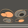 Modern Circular Ring Design Ceiling Lights With Warm Illumination And Contemporary Style 3d model