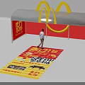 McDonalds M Shaped Sign Xiamen Pai Te Red Backdrop Ground Promotional Graphics Photo Spot