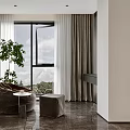 Modern Living Dining Room Interior Design With Sofa Coffee Table And Accent Chair