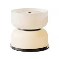 Modern Table Lamps With White Beige Shades And Gold Black Metallic Bases