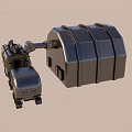 Moon moving container 3d model