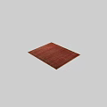 Red Square Rug With Intricate Traditional Pattern And Decorative Border For Living Room
