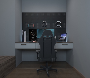 Modern E-sports room 3d model