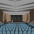 Modern Conference Hall Report Hall 3d model