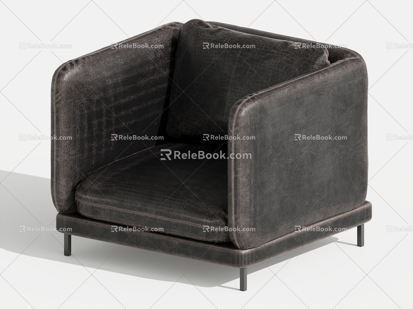 Single sofa single chair leisure chair 3d model