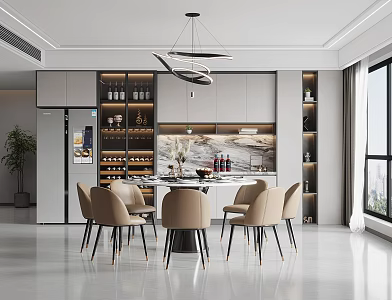 Modern Restaurant 3d model
