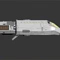 Modern Spaceship Spacecraft 3d model