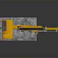 Sturdy Yellow Lifting Function Vehicle Equipped With Mechanical Arm And Hook For Heavy Lifting Tasks