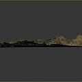 3D Terrain Model Showcasing Mountainous Landscape With Detailed Topographic And Elevation Features 3d model