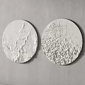 Circular Textured Wall Decor Pieces In Multiple Textures And Colors 3d model