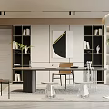 Modern study 3d model