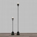 Modern candlestick floor lamp 3d model