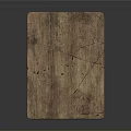 Rustic Wooden Stool With Natural Wood Grain And Sturdy Leg Design