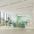 Hospital Outpatient Clinic Waiting Area With Modern Design Comfortable Chairs And Natural Light