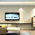 Elegant Hotel Room With King Bed White Bedding Brown Headboard And City Night View