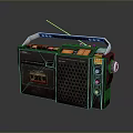 Vintage Computer With Retro Design Featuring Tape Drive And Control Knobs