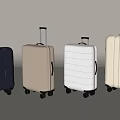 Modern Stylish Travel Luggage In Various Colors With Telescopic Handles And Rolling Wheels