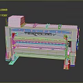 Technology Industrial Machine Featuring Modern White Body And Blue Accent Details