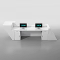 Reception Desk Reception Counter Welcome Desk 3d model