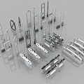 Public Facilities Security Equipment Including Various Turnstiles And Access Control Devices 3d model
