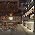 Traditional Chinese Restaurant With Cozy Interior Wooden Decor Warm Lighting And Dining Tables