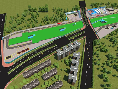 Modern Subway Construction Site China Construction Subway Construction Site 3d model