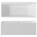 Modern White Bathtub Design With Sleek Surface And Smooth Edges For Contemporary Bathroom