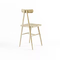 Wooden Leisure Chair With Simple Modern Design And Natural Wood Grain Features