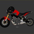 Motorcycle Two-wheeled Motorcycle Cross-country Motorcycle Road Race Motorcycle Motor Vehicle Transport 3d model