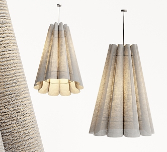 Modern Chandelier Fabric Chandelier 3d model