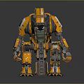 Mech Warrior Mech Soldier Machine Battlearm Mechanical Battlearm Machine Fighter Robot 3d model