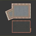 3D Architectural Model Equipment With Red Roof Edge Gray Walls And Window