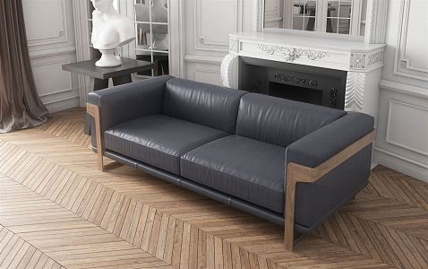 modern double sofa 3d model