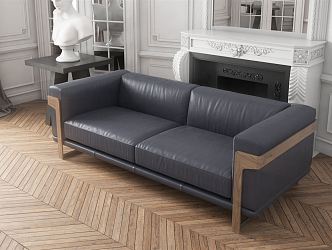 modern double sofa 3d model