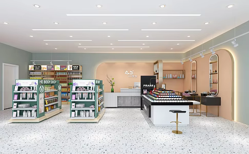 Modern Cosmetics Shop Beauty Shop 3d model
