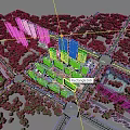 Residential Aerial Planning With High Rise Low Rise Buildings Green Spaces And Tree Lined Roads