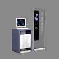 Modern Display Shelves With Glass Panels And Metal Frame For Retail Product Showcase