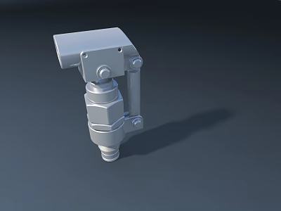 Smart Machine Robotic Joint Component With Metal Structure And 3D Model Design 3d model