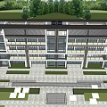 New Chinese Style Overlay Villa 3d model