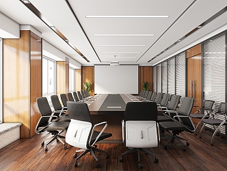 Modern Meeting Room Meeting Table and Chair 3d model