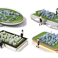 Detailed Commercial Architectural Models for Urban Planning Business Presentations and Showcases