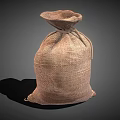 Practical Burlap Sack For Daily Storage With Natural Texture And Drawstring Closure