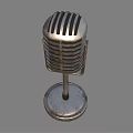 Vintage Microphone Classic Retro Design With Studio Audio Equipment Style