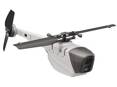 Advanced Remote Control Helicopter Model With Rotor And Camera System 3d model