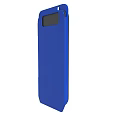 Blue Protective Flip Phone Case With Front Window Design For Mobile Devices