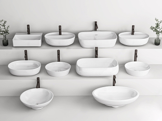 Modern wash basin wash basin 3d model