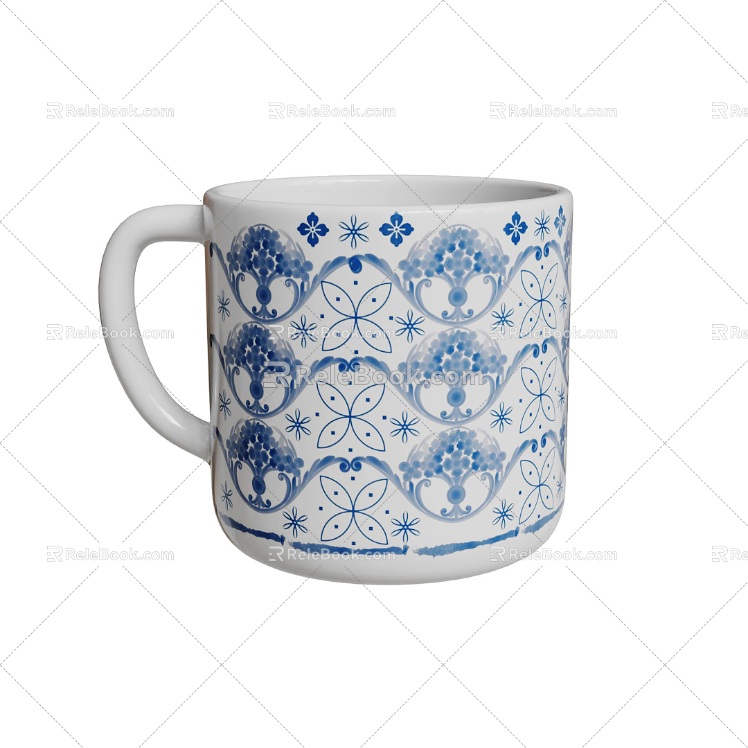 Modern Cup Ceramic Porcelain Cup Tea Cup Coffee Cup Mug Mug model