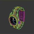 Stylish Black Silver Wrist Watch With Sleek Dial And Fashionable Strap Design